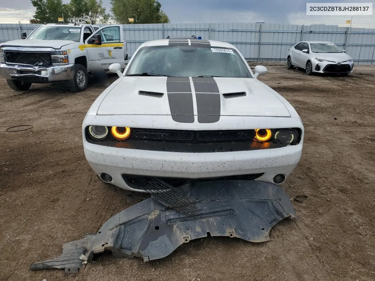 2018 Dodge Challenger R/T VIN: 2C3CDZBT8JH288137 Lot: 72085874