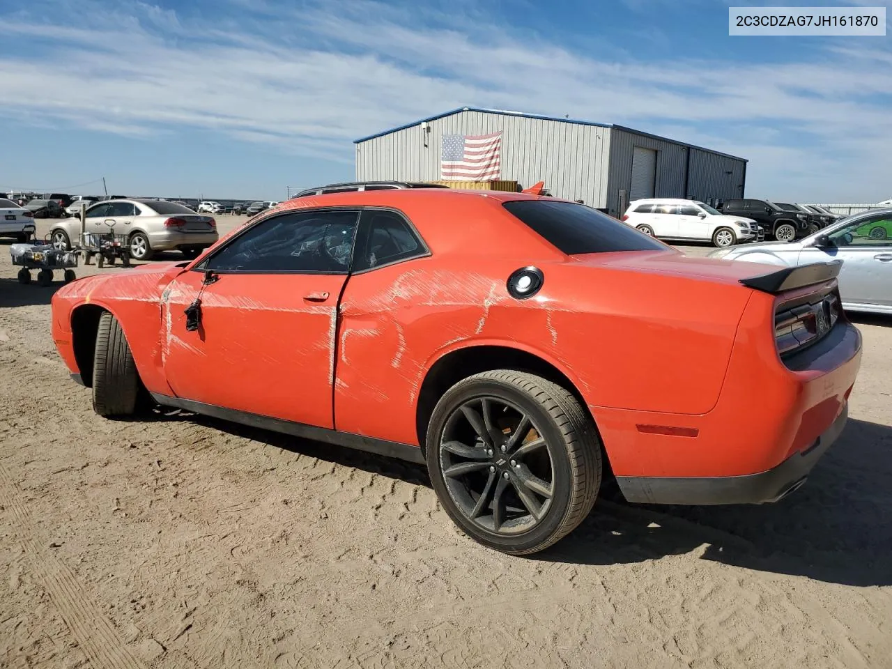 2018 Dodge Challenger Sxt VIN: 2C3CDZAG7JH161870 Lot: 72125184