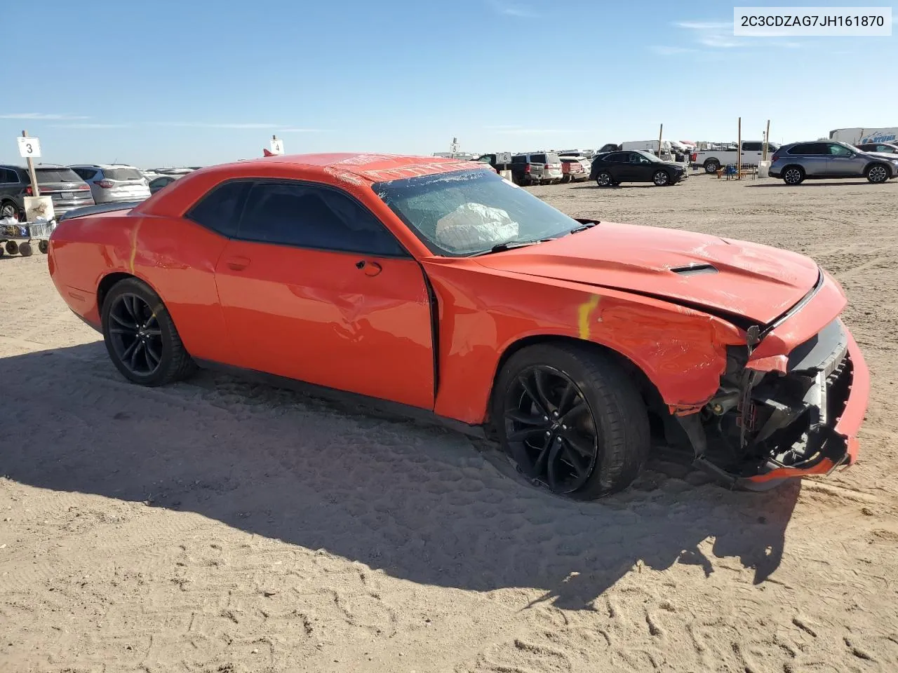 2018 Dodge Challenger Sxt VIN: 2C3CDZAG7JH161870 Lot: 72125184