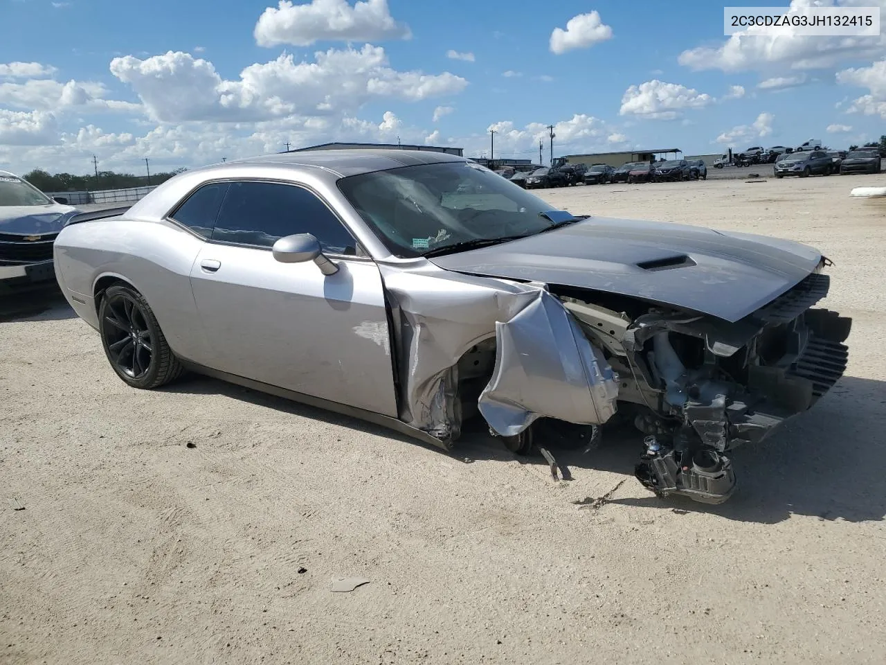 2018 Dodge Challenger Sxt VIN: 2C3CDZAG3JH132415 Lot: 72196064