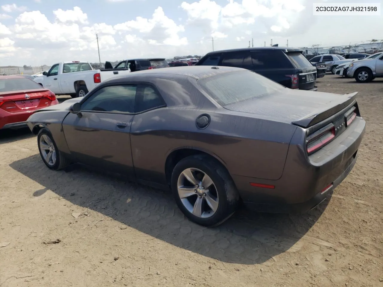 2018 Dodge Challenger Sxt VIN: 2C3CDZAG7JH321598 Lot: 72262464