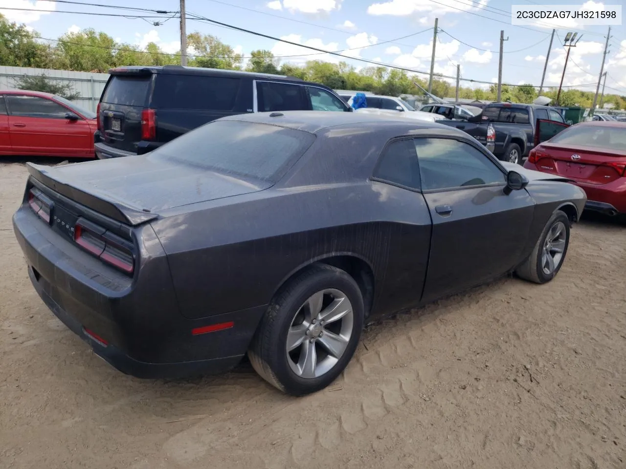 2018 Dodge Challenger Sxt VIN: 2C3CDZAG7JH321598 Lot: 72262464