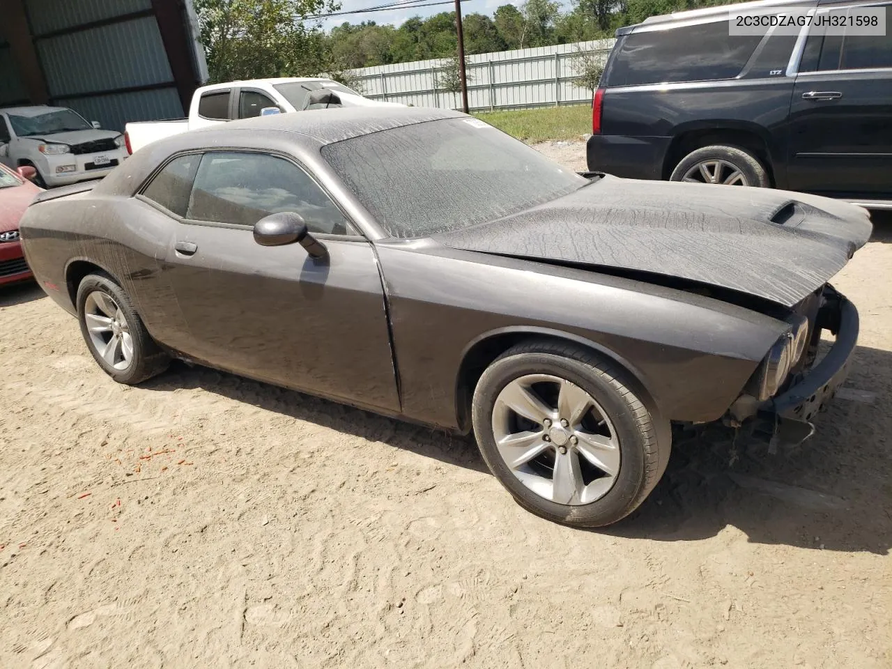 2018 Dodge Challenger Sxt VIN: 2C3CDZAG7JH321598 Lot: 72262464