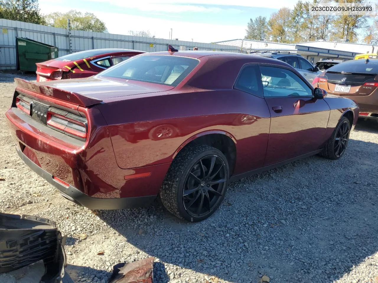 2018 Dodge Challenger Gt VIN: 2C3CDZGG9JH283993 Lot: 72466404