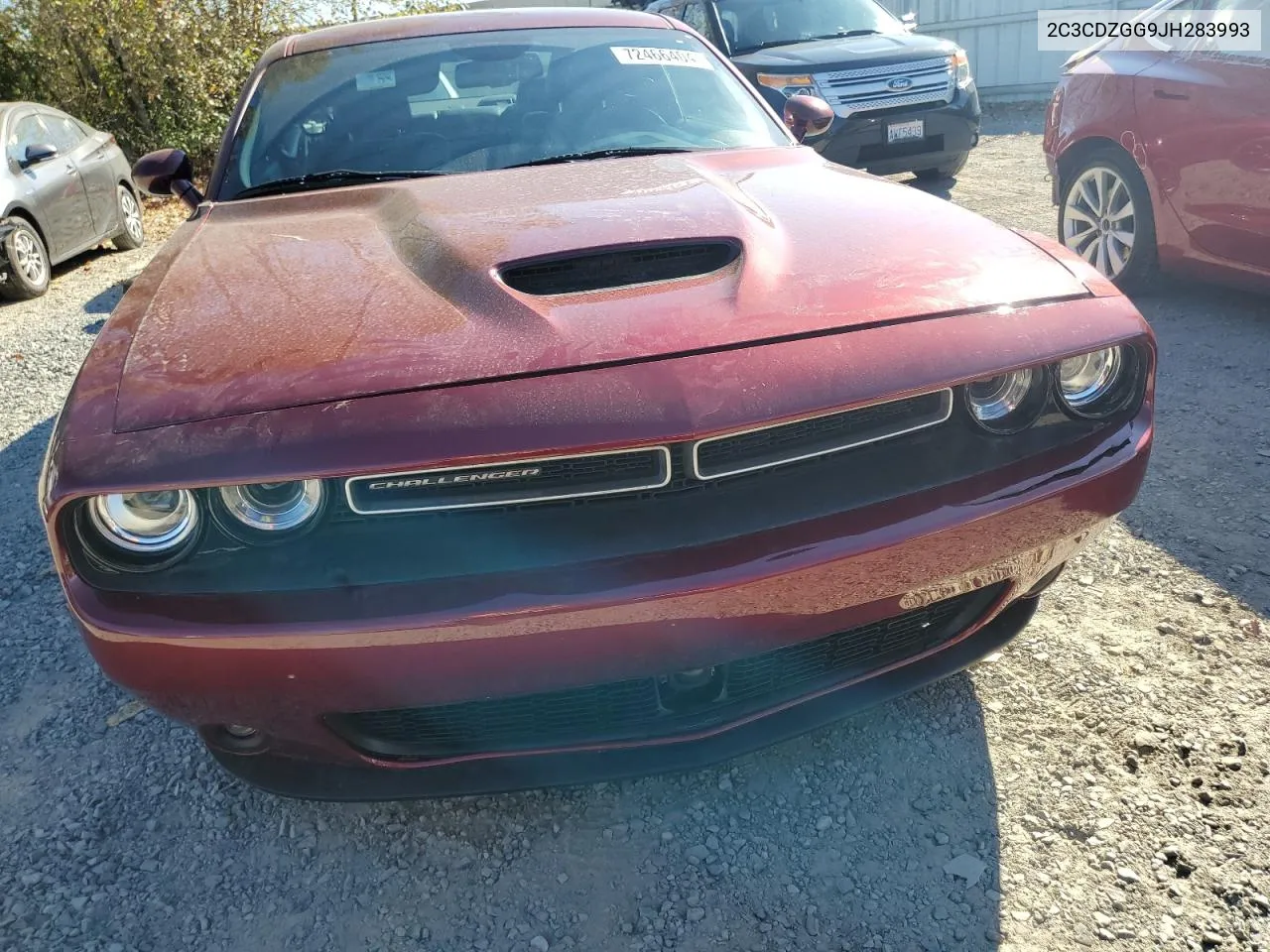 2018 Dodge Challenger Gt VIN: 2C3CDZGG9JH283993 Lot: 72466404