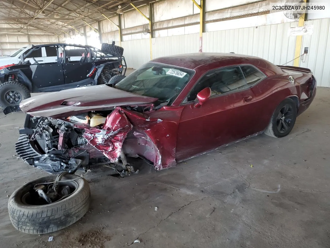 2018 Dodge Challenger Sxt VIN: 2C3CDZAG7JH245980 Lot: 72576654