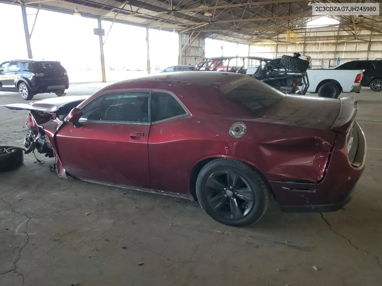 2018 Dodge Challenger Sxt VIN: 2C3CDZAG7JH245980 Lot: 72576654