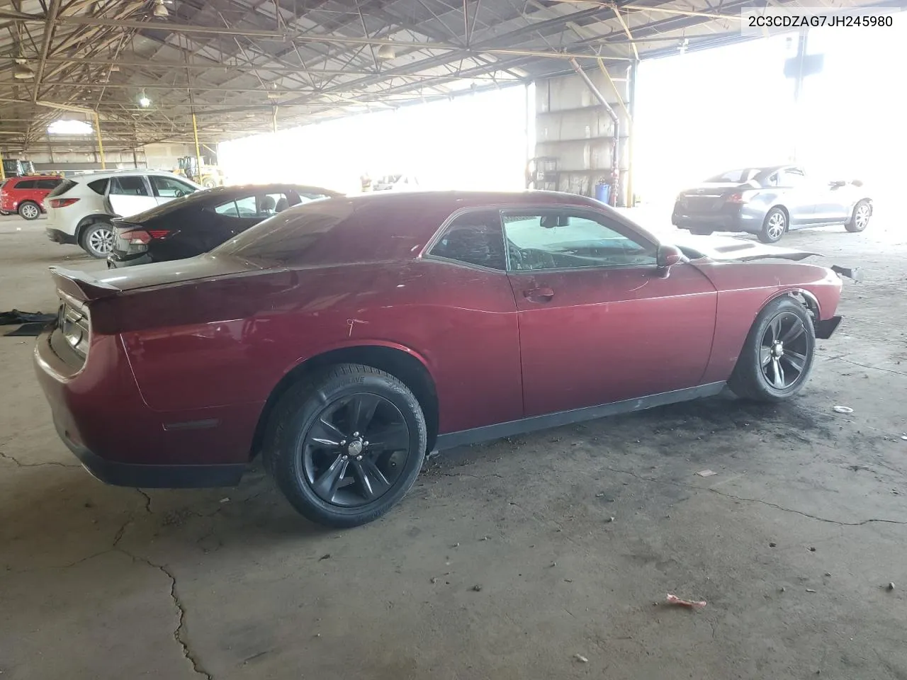 2018 Dodge Challenger Sxt VIN: 2C3CDZAG7JH245980 Lot: 72576654