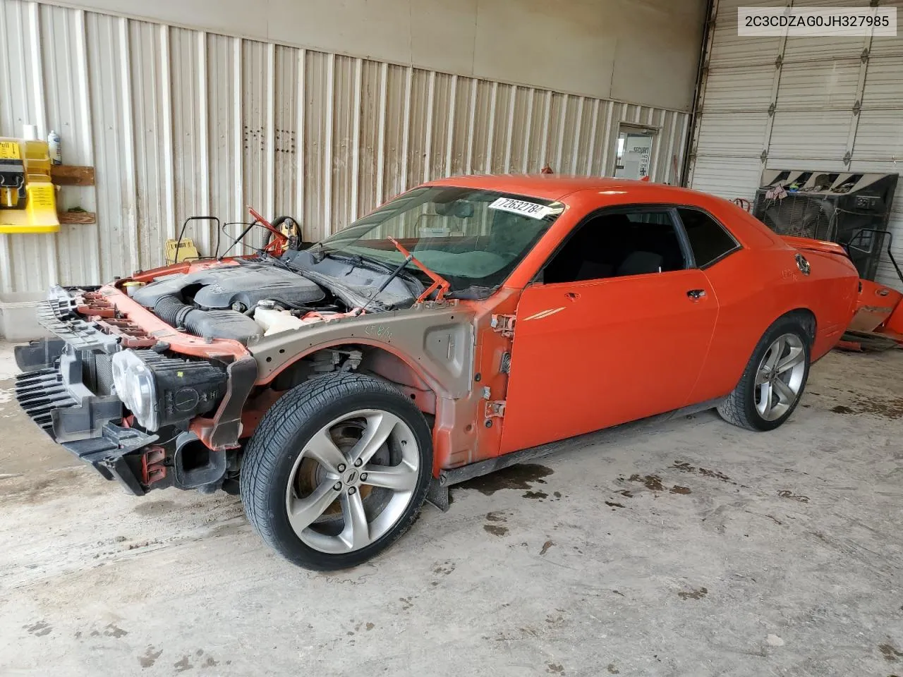 2018 Dodge Challenger Sxt VIN: 2C3CDZAG0JH327985 Lot: 72632784