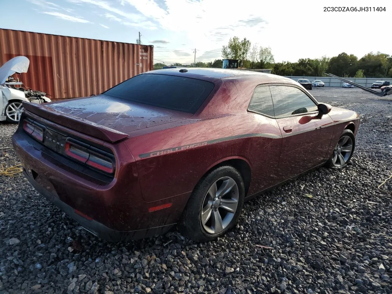 2018 Dodge Challenger Sxt VIN: 2C3CDZAG6JH311404 Lot: 72939234