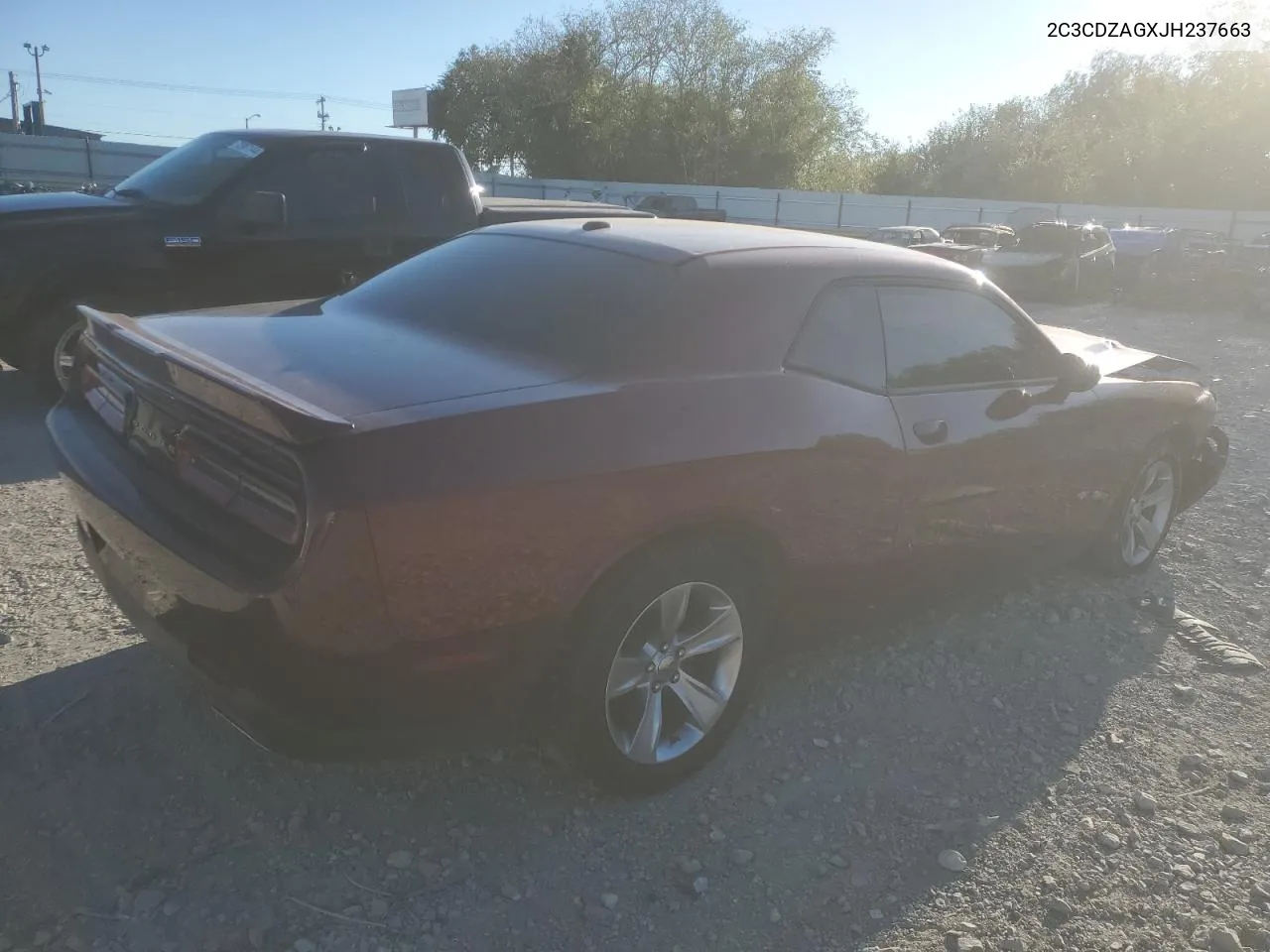 2018 Dodge Challenger Sxt VIN: 2C3CDZAGXJH237663 Lot: 72982154