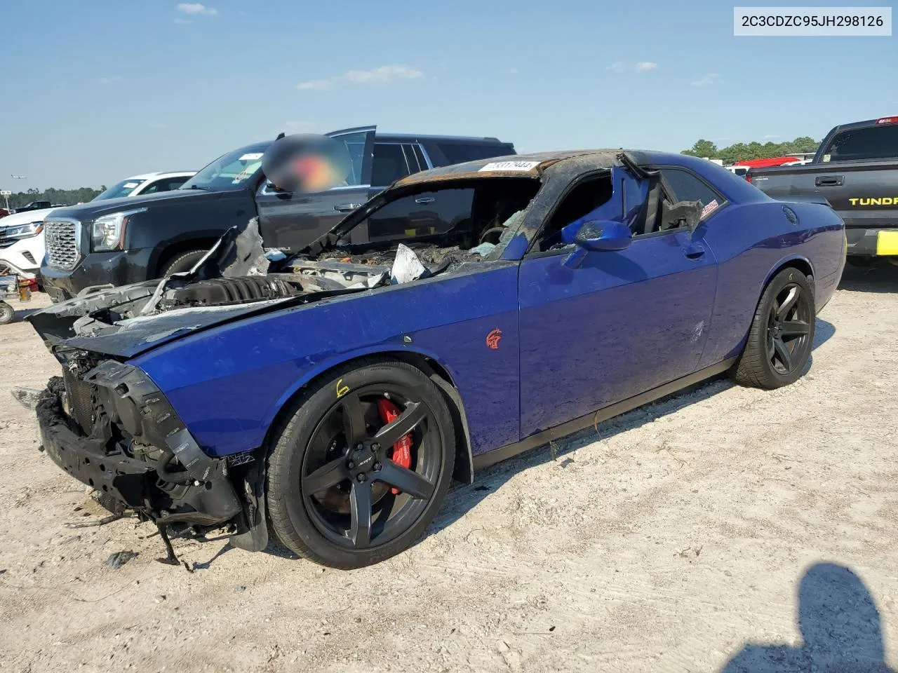 2018 Dodge Challenger Srt Hellcat VIN: 2C3CDZC95JH298126 Lot: 73317944