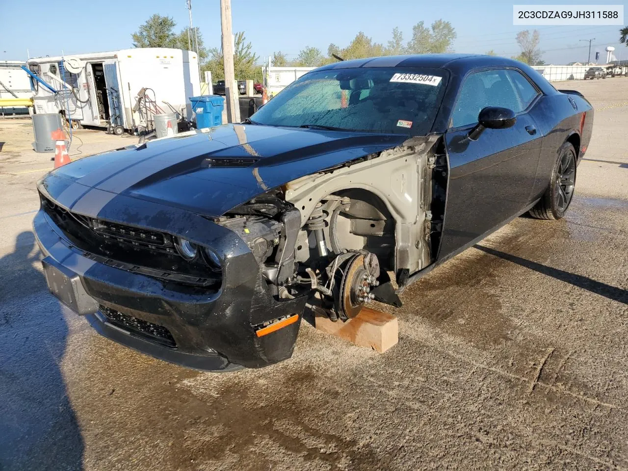 2018 Dodge Challenger Sxt VIN: 2C3CDZAG9JH311588 Lot: 73332504