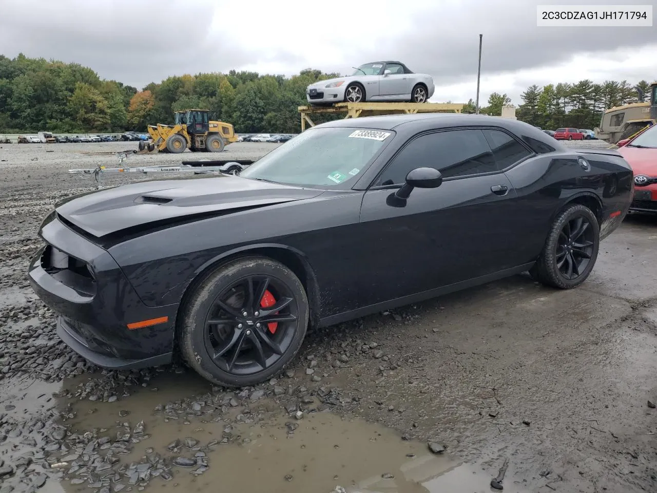 2018 Dodge Challenger Sxt VIN: 2C3CDZAG1JH171794 Lot: 73389924