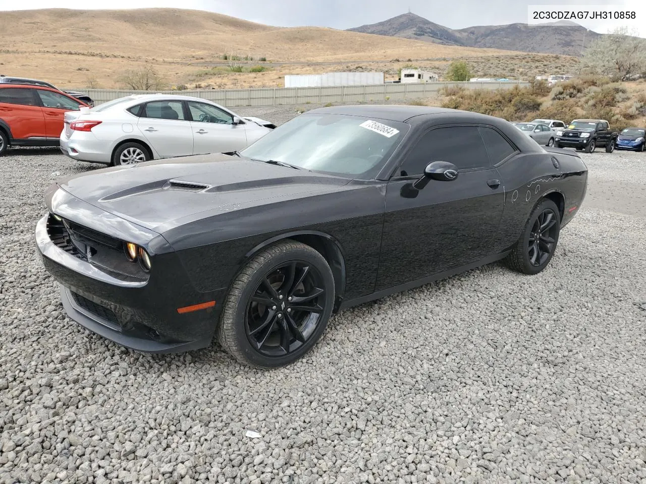 2018 Dodge Challenger Sxt VIN: 2C3CDZAG7JH310858 Lot: 73560684