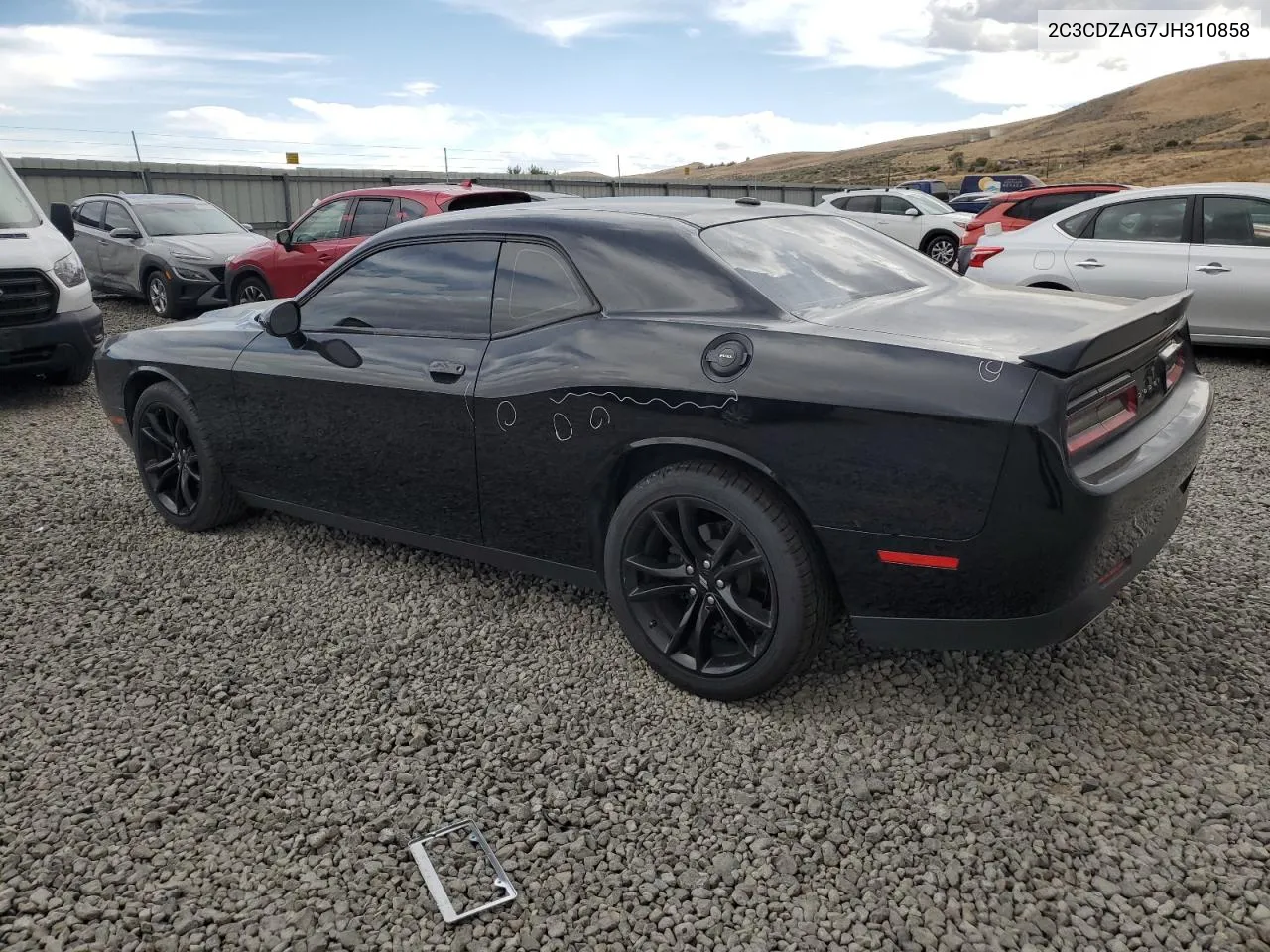 2018 Dodge Challenger Sxt VIN: 2C3CDZAG7JH310858 Lot: 73560684