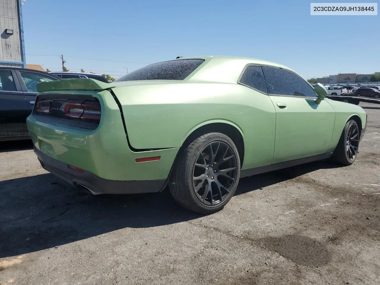 2018 Dodge Challenger Sxt VIN: 2C3CDZAG9JH138445 Lot: 73697564