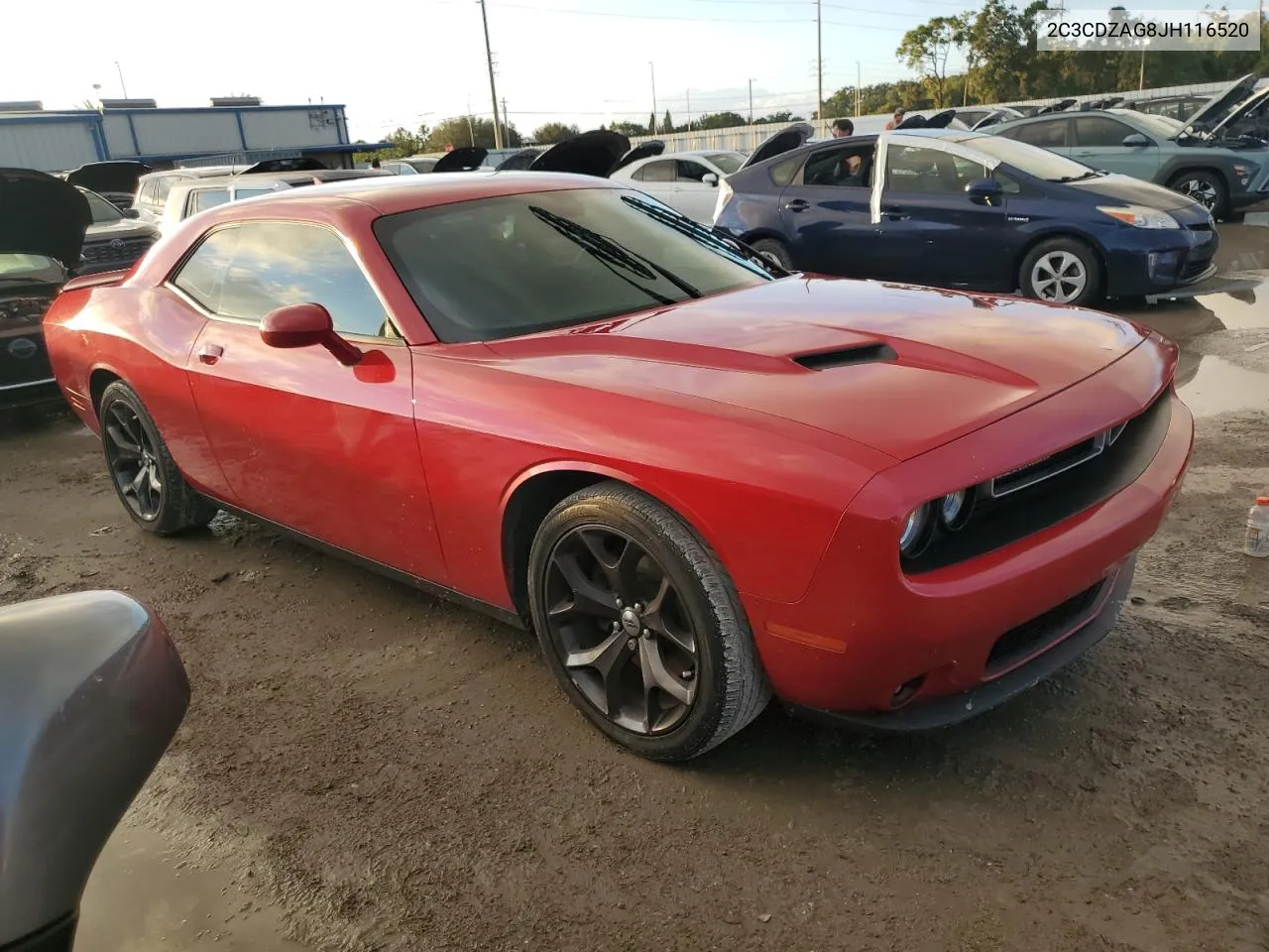 2018 Dodge Challenger Sxt VIN: 2C3CDZAG8JH116520 Lot: 73829474