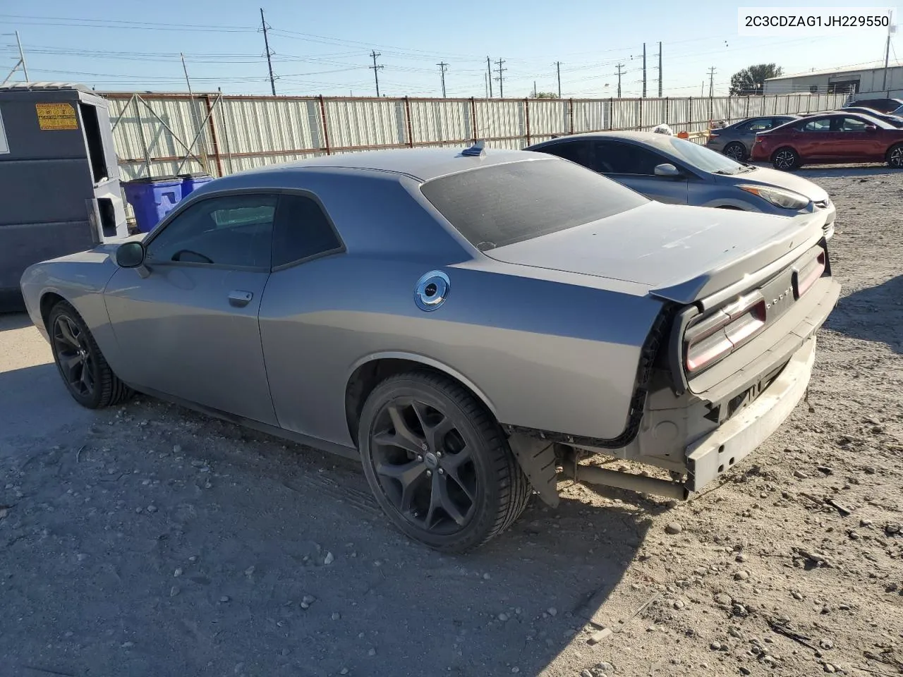 2018 Dodge Challenger Sxt VIN: 2C3CDZAG1JH229550 Lot: 73834994