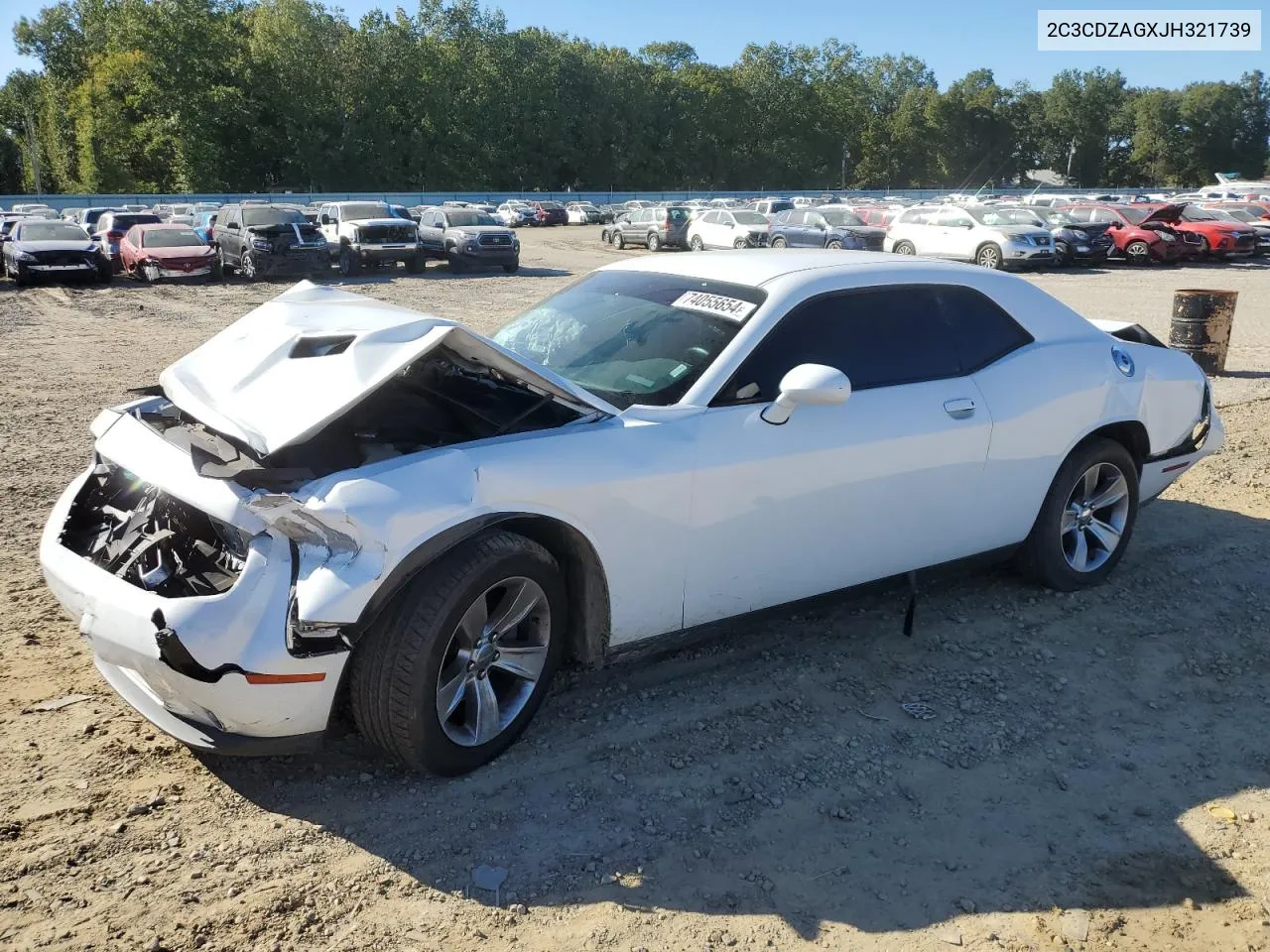 2018 Dodge Challenger Sxt VIN: 2C3CDZAGXJH321739 Lot: 74055654