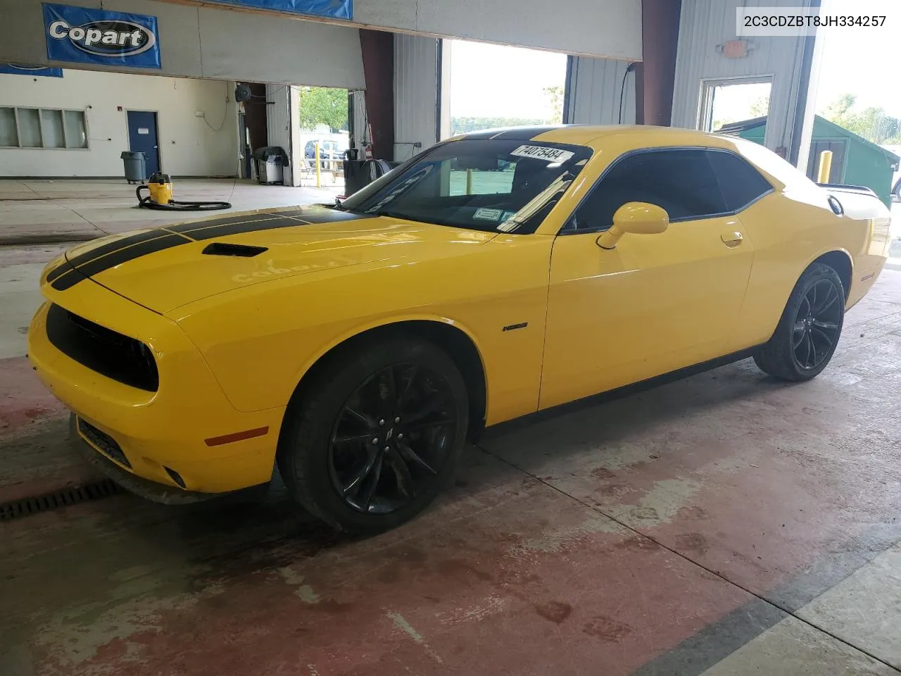 2018 Dodge Challenger R/T VIN: 2C3CDZBT8JH334257 Lot: 74075484