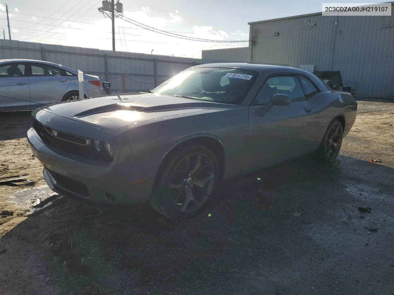 2018 Dodge Challenger Sxt VIN: 2C3CDZAG0JH219107 Lot: 74594714