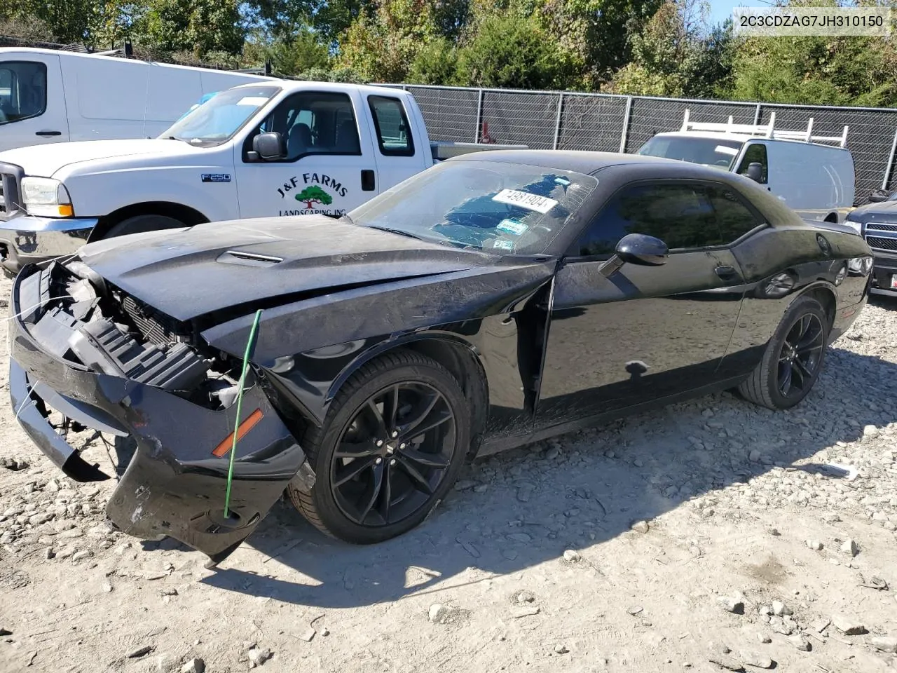 2018 Dodge Challenger Sxt VIN: 2C3CDZAG7JH310150 Lot: 74981904