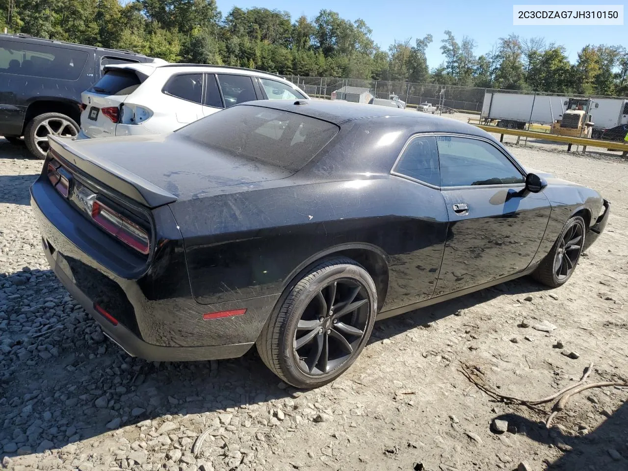 2018 Dodge Challenger Sxt VIN: 2C3CDZAG7JH310150 Lot: 74981904