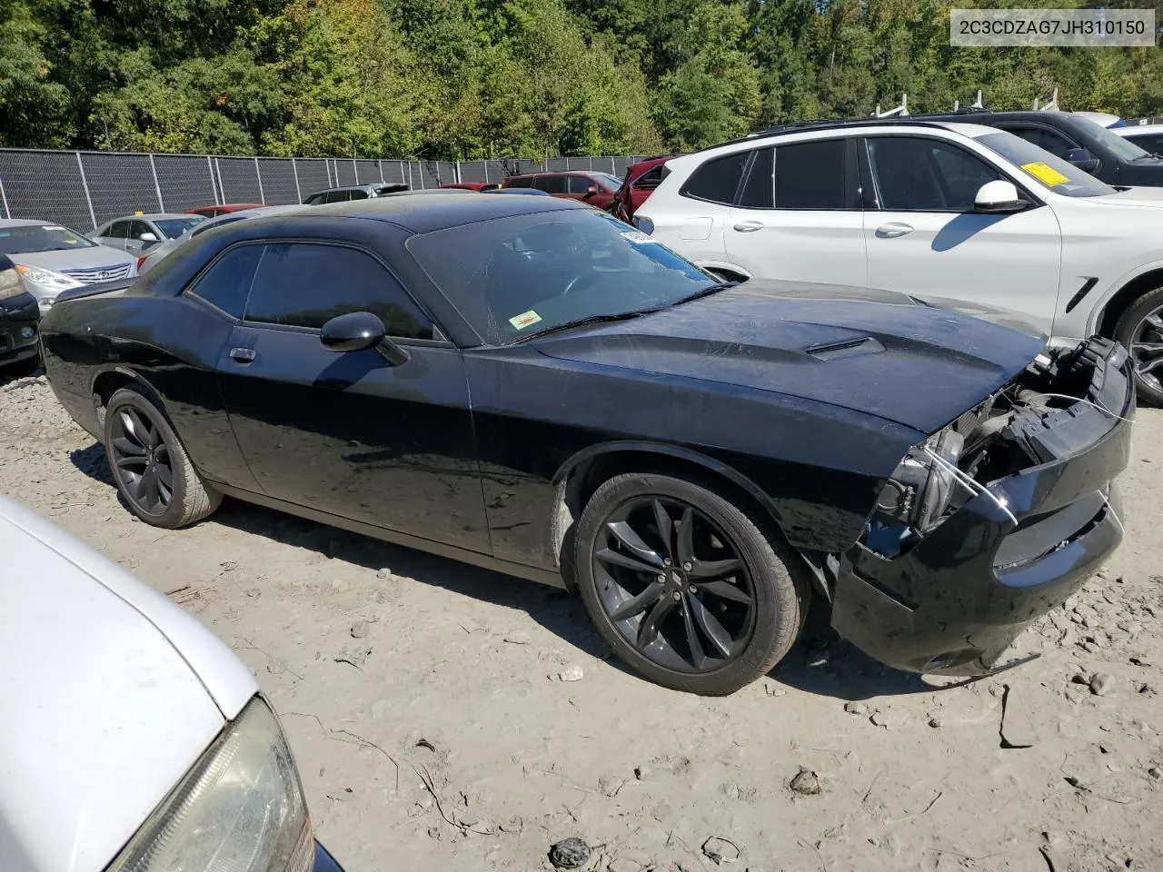 2018 Dodge Challenger Sxt VIN: 2C3CDZAG7JH310150 Lot: 74981904