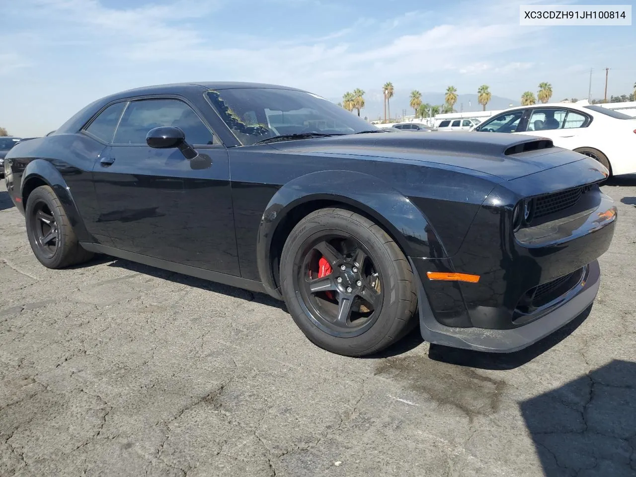 2018 Dodge Challenger Srt Demon VIN: XC3CDZH91JH100814 Lot: 74995334