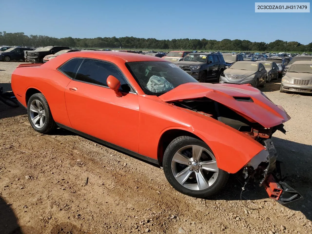 2018 Dodge Challenger Sxt VIN: 2C3CDZAG1JH317479 Lot: 75440494