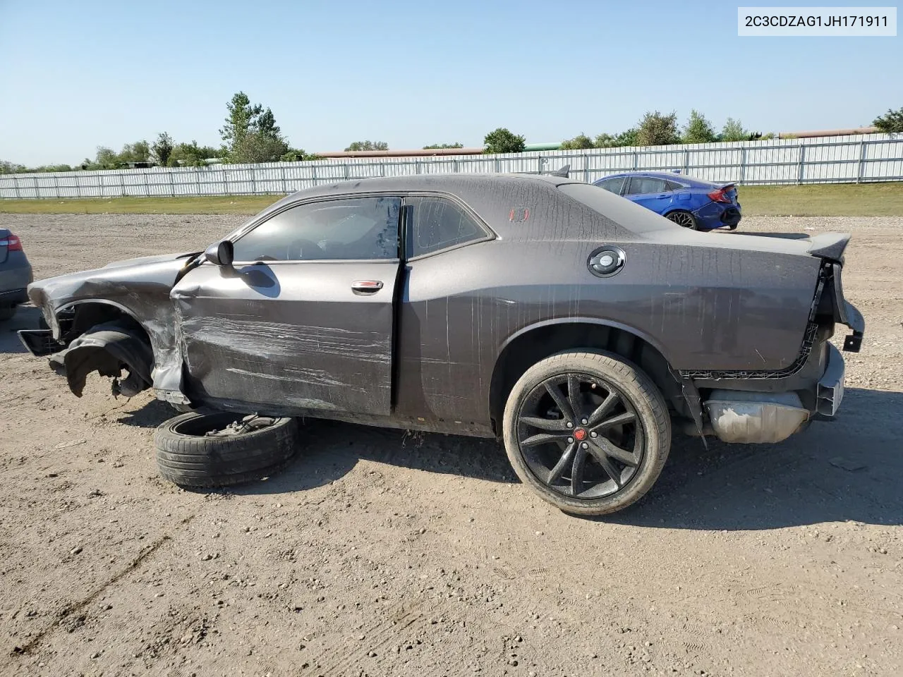 2018 Dodge Challenger Sxt VIN: 2C3CDZAG1JH171911 Lot: 75804044