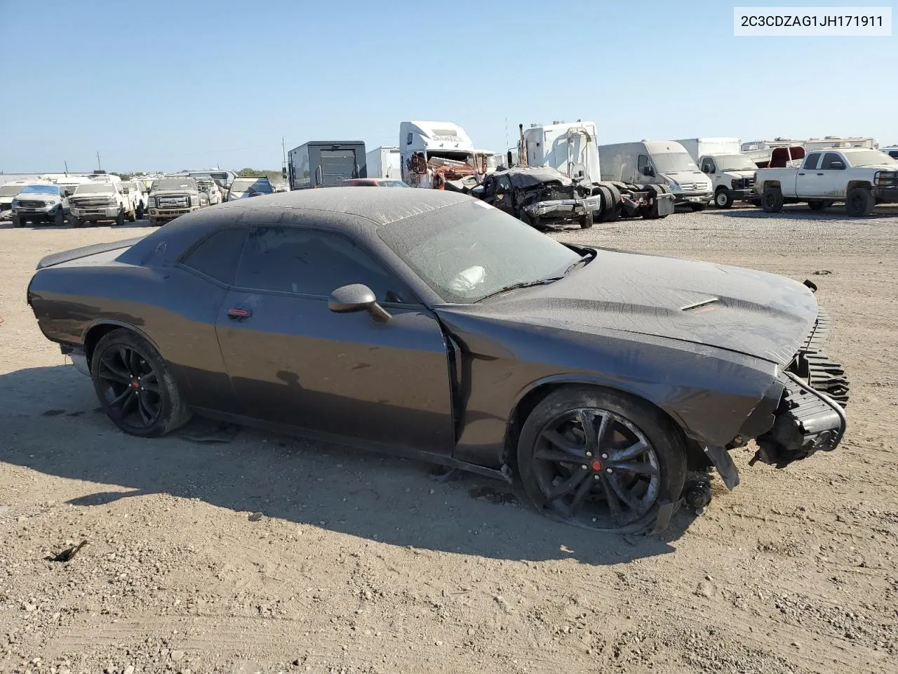 2018 Dodge Challenger Sxt VIN: 2C3CDZAG1JH171911 Lot: 75804044