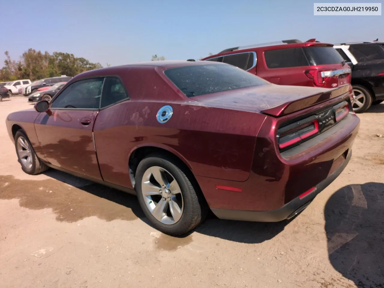 2018 Dodge Challenger Sxt VIN: 2C3CDZAG0JH219950 Lot: 75816184