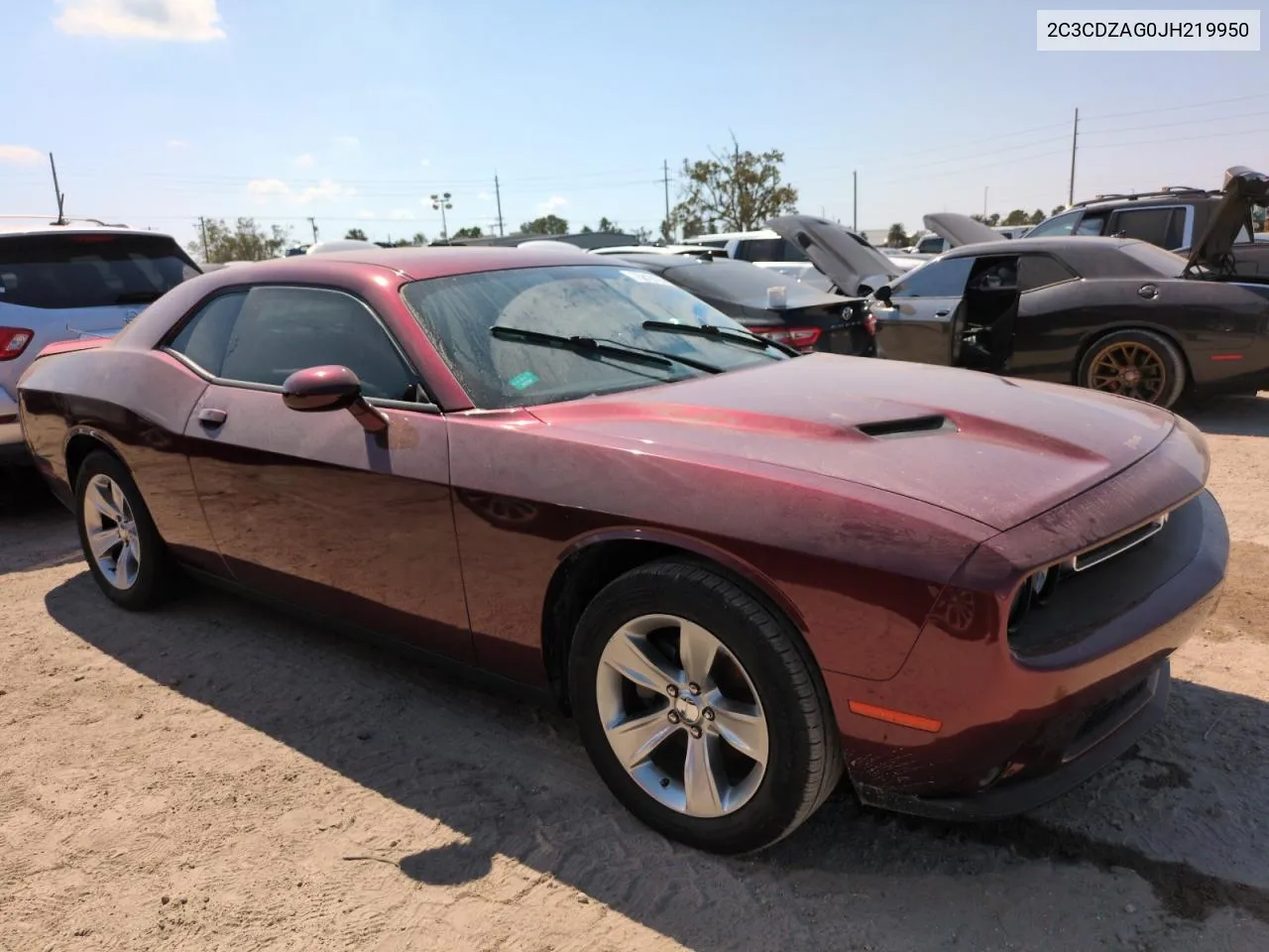 2018 Dodge Challenger Sxt VIN: 2C3CDZAG0JH219950 Lot: 75816184