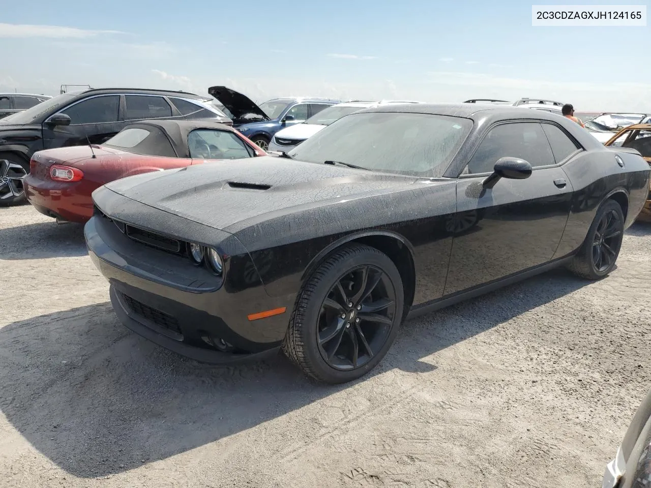 2018 Dodge Challenger Sxt VIN: 2C3CDZAGXJH124165 Lot: 76181924