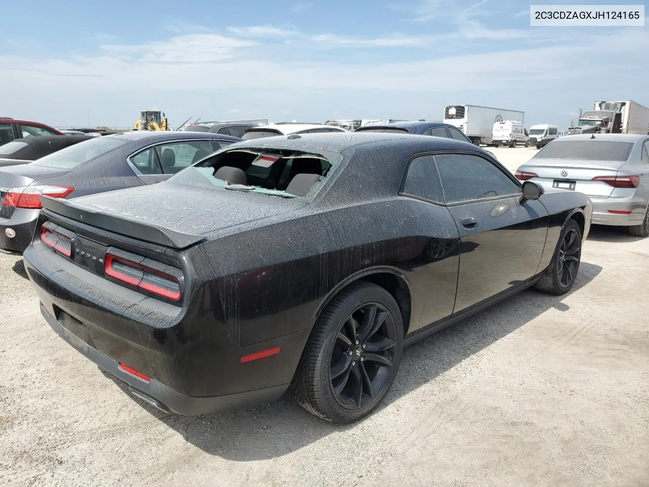 2018 Dodge Challenger Sxt VIN: 2C3CDZAGXJH124165 Lot: 76181924