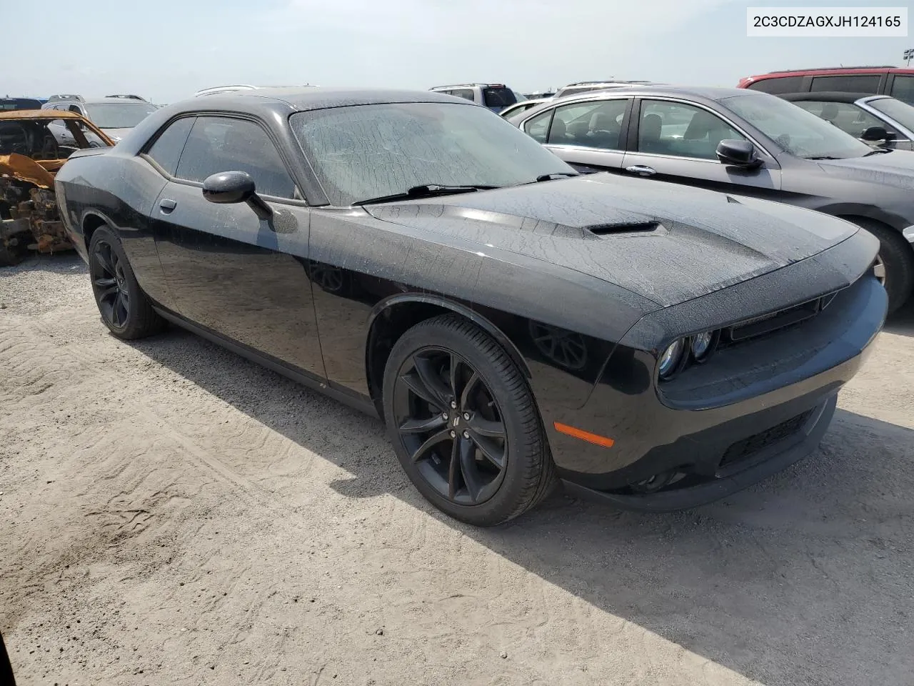 2018 Dodge Challenger Sxt VIN: 2C3CDZAGXJH124165 Lot: 76181924