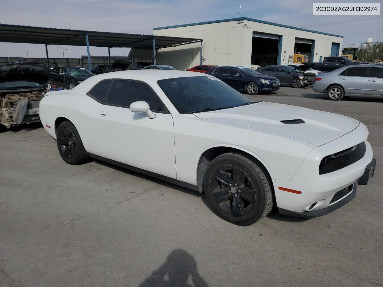 2018 Dodge Challenger Sxt VIN: 2C3CDZAG2JH302974 Lot: 76333924