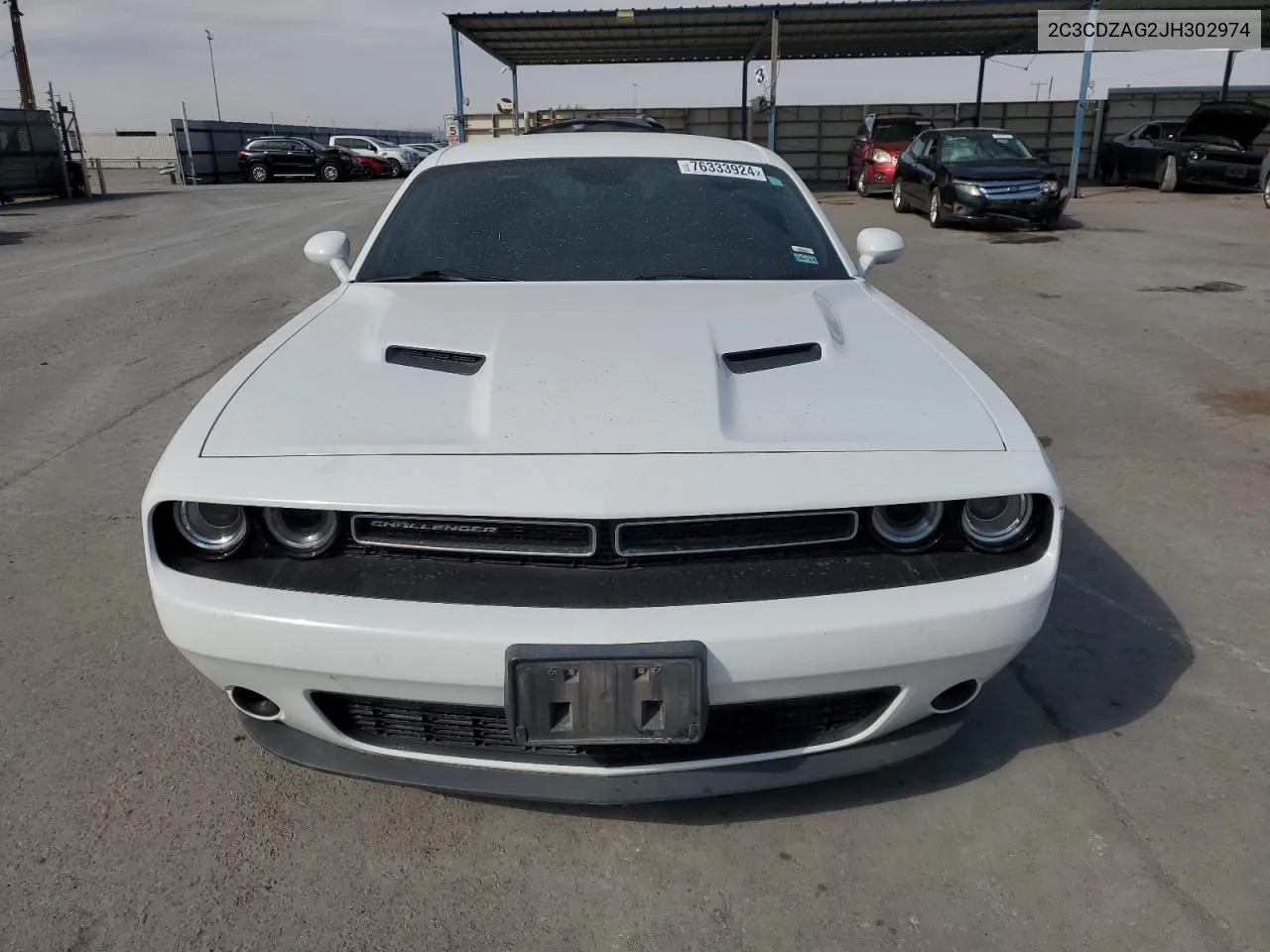 2018 Dodge Challenger Sxt VIN: 2C3CDZAG2JH302974 Lot: 76333924