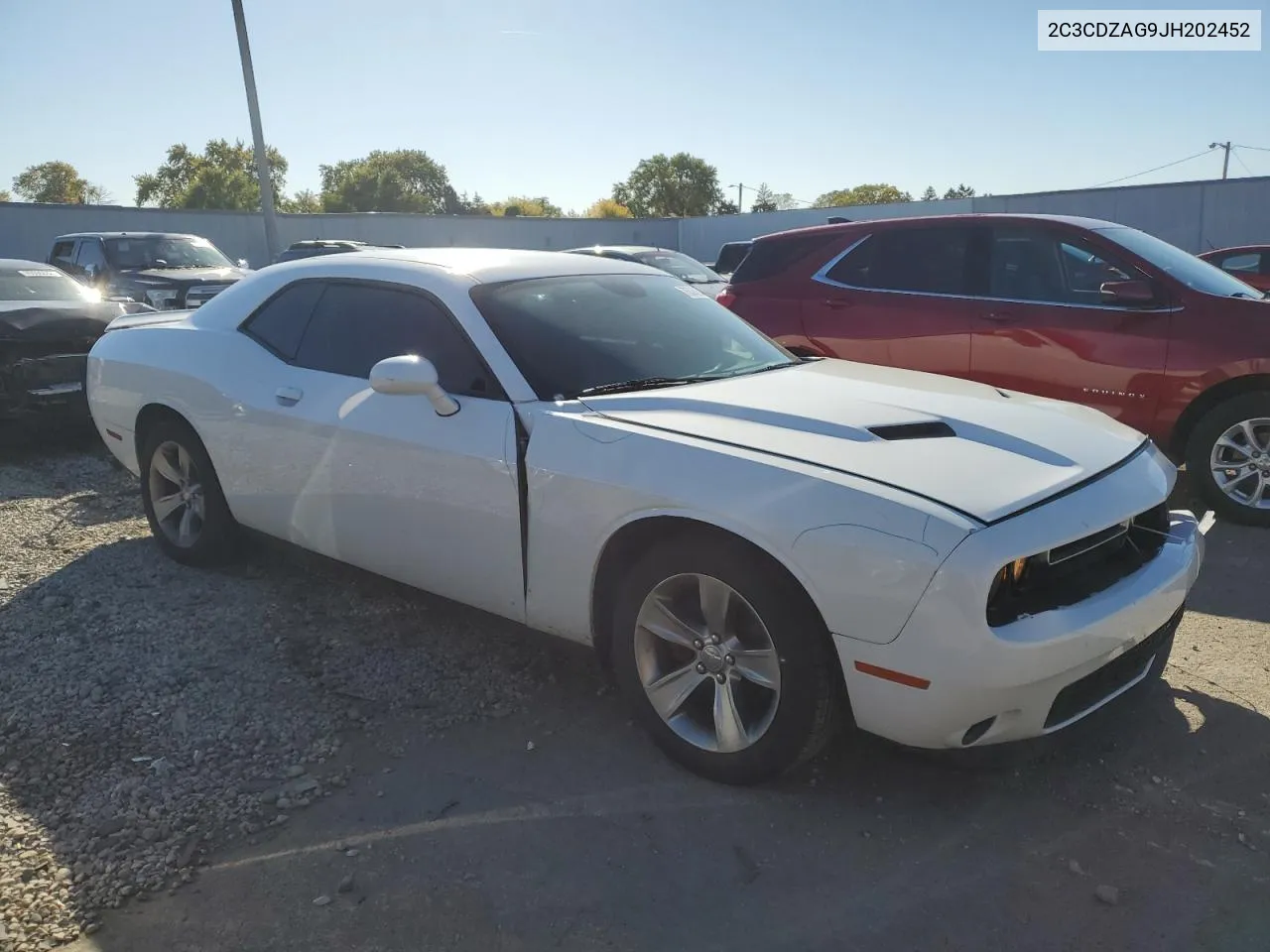 2018 Dodge Challenger Sxt VIN: 2C3CDZAG9JH202452 Lot: 76336294