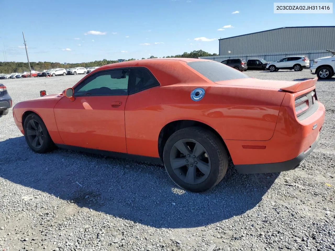 2018 Dodge Challenger Sxt VIN: 2C3CDZAG2JH311416 Lot: 76512294