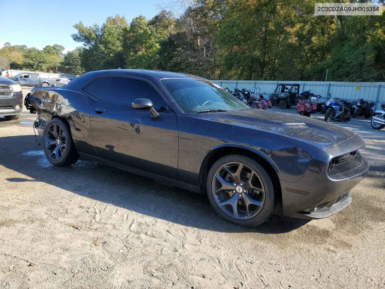 2018 Dodge Challenger Sxt VIN: 2C3CDZAG9JH305354 Lot: 76624234