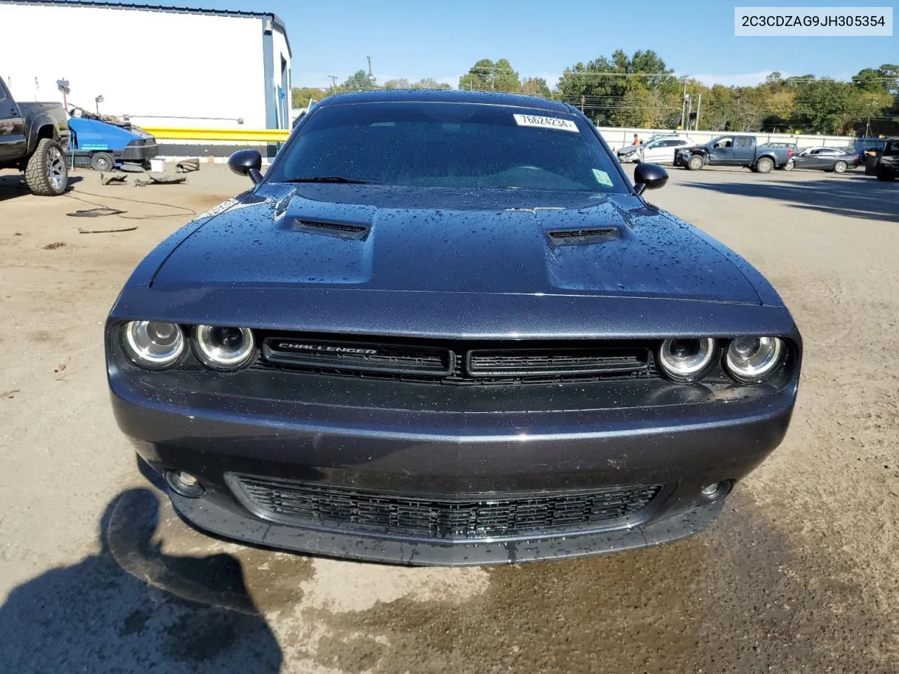 2018 Dodge Challenger Sxt VIN: 2C3CDZAG9JH305354 Lot: 76624234