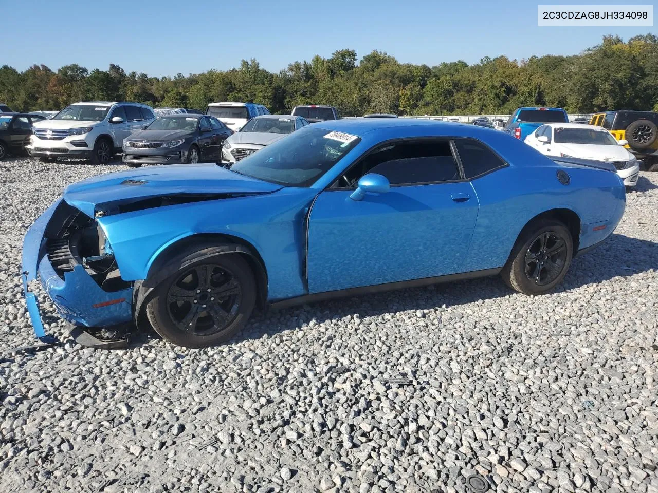 2018 Dodge Challenger Sxt VIN: 2C3CDZAG8JH334098 Lot: 76949914