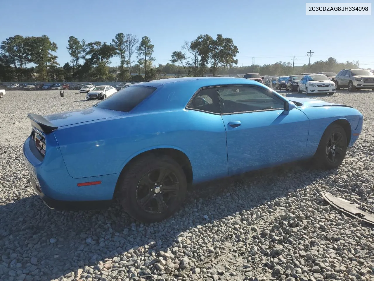 2C3CDZAG8JH334098 2018 Dodge Challenger Sxt