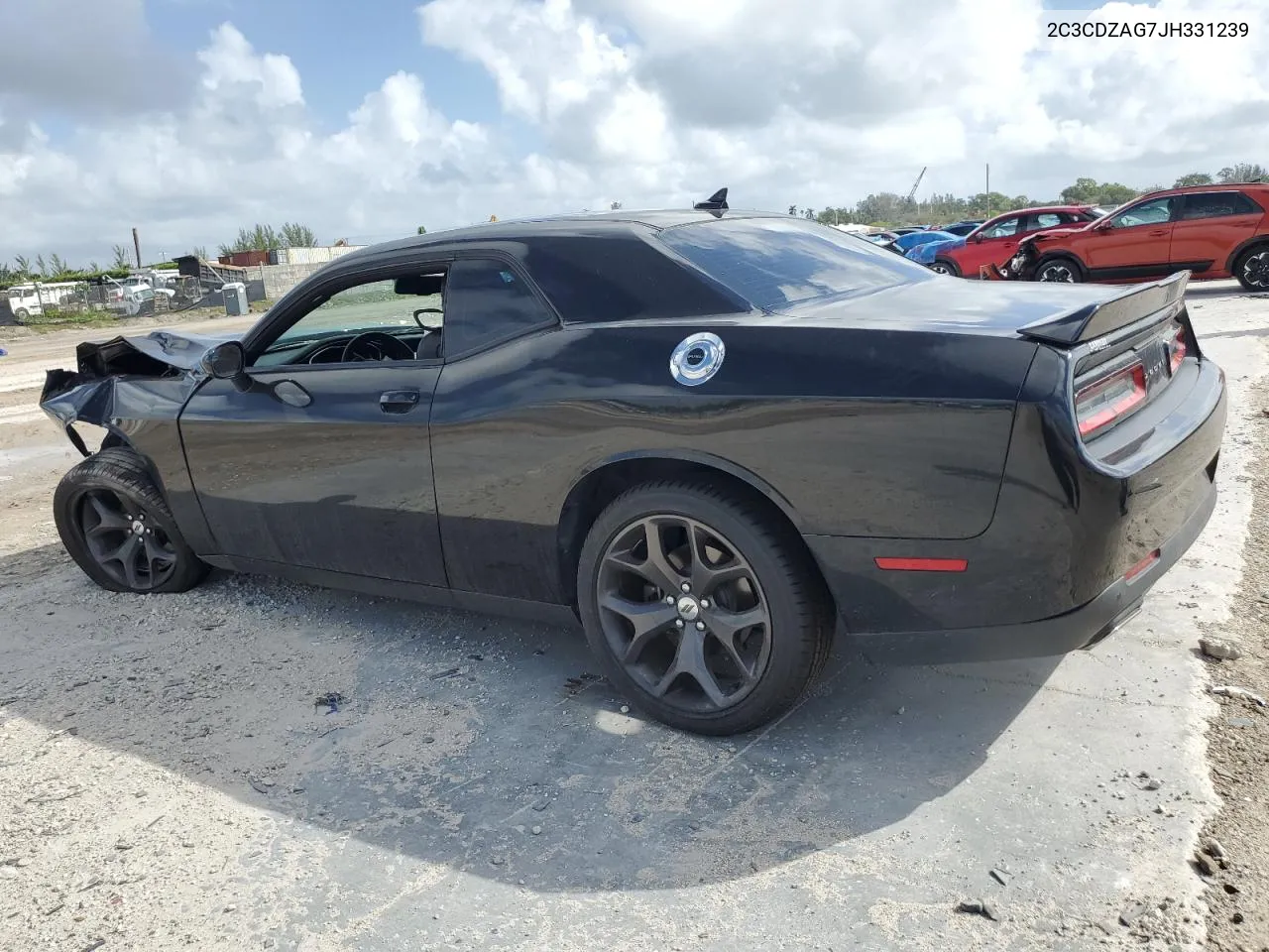 2018 Dodge Challenger Sxt VIN: 2C3CDZAG7JH331239 Lot: 77011034