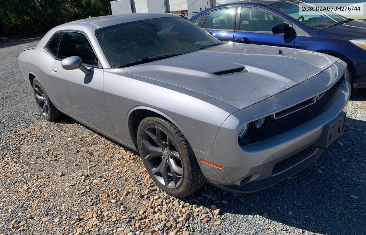 2018 Dodge Challenger Sxt VIN: 2C3CDZAG7JH276744 Lot: 77136254