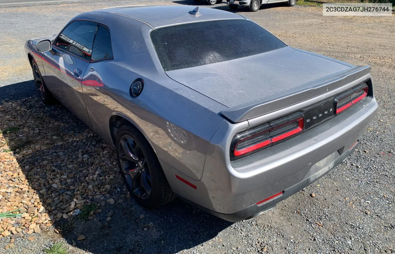 2018 Dodge Challenger Sxt VIN: 2C3CDZAG7JH276744 Lot: 77136254