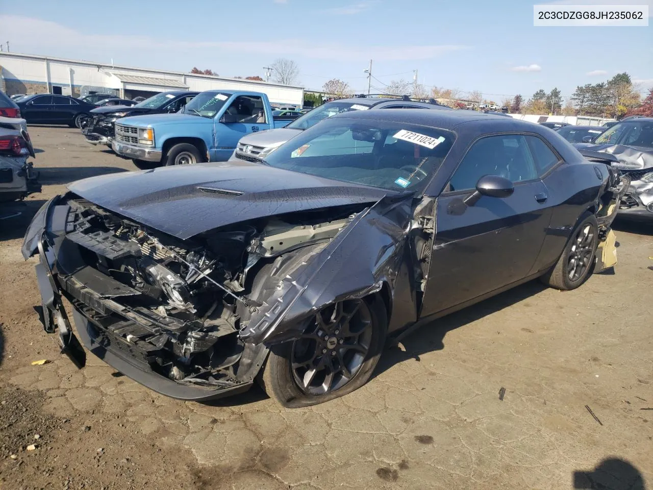 2018 Dodge Challenger Gt VIN: 2C3CDZGG8JH235062 Lot: 77211024